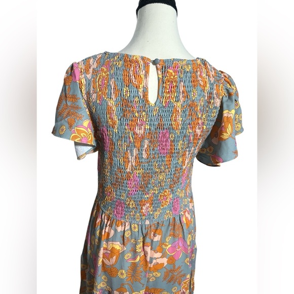 Vibrant Floral Maxi Dress - Multicolor - Picture 5 of 8